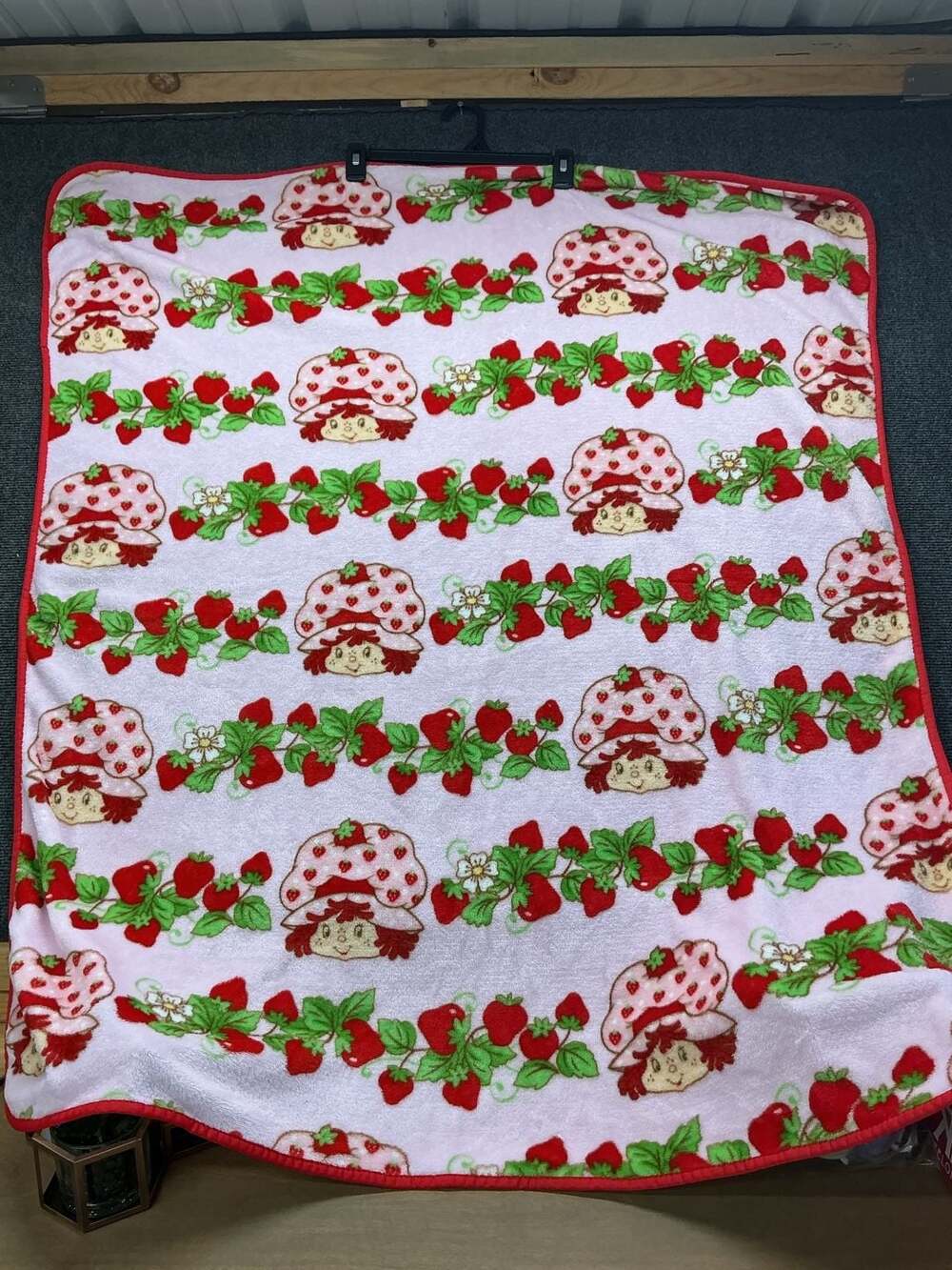 Strawberry Shortcake Strawberries Galore Pink Microfiber Throw Blanket